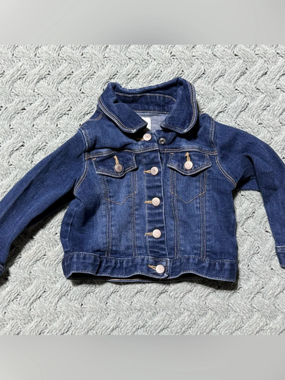 Kids Dark Blue Denim Jacket - old navy 24m